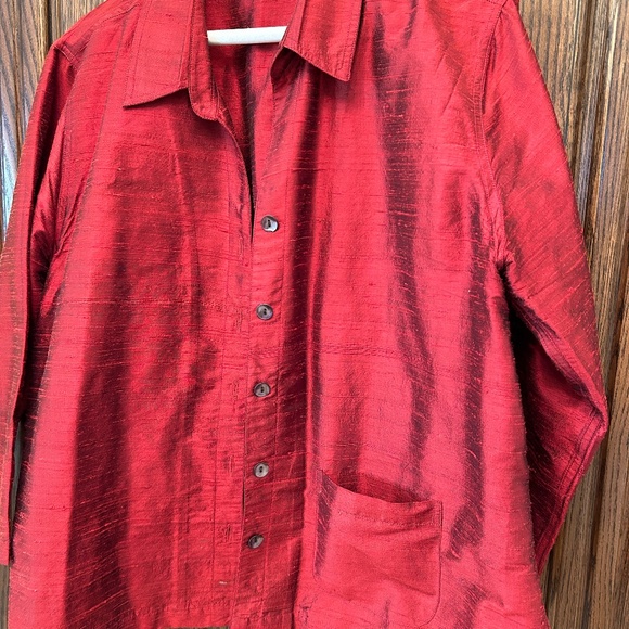 TravelSmith Jackets & Blazers - COPY - Silk Shantung Jacket Sz 1X